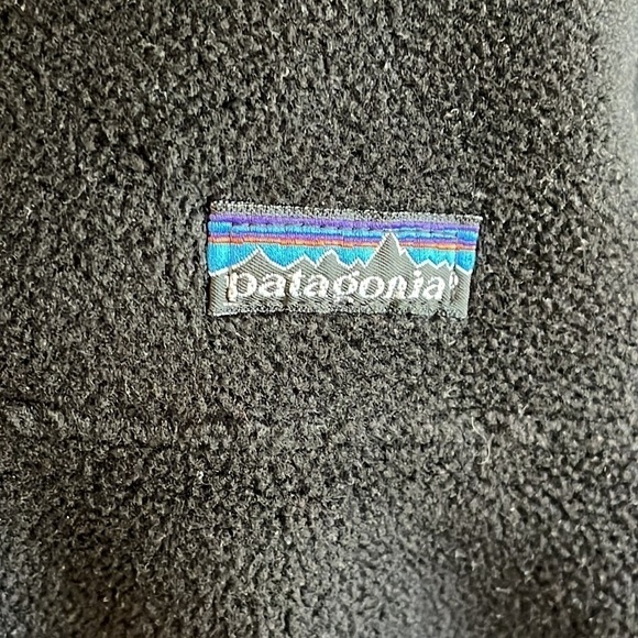 Rare Patagonia Snap-T From 1985 (style:25541) Black fleece w/turquoise accents. - Picture 3 of 7
